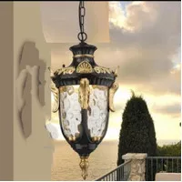 lampu hias gantung outdoor-lampu teras-lampu balkon 1056H AB/BK