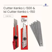 Cutter Kenko Plus Refil Cutter Besar Isi Katter Kenko L-500 Isi 6 pcs