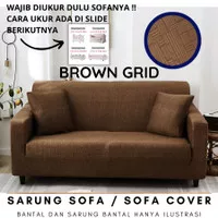 Elastic Sofa Cover Plain / Sarung Penutup Sofa Elastis Stretch Polos