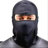 Masker ninja polos hitam/masker topeng hitam