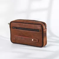handbag pria kulit asli clutch tas tangan purse