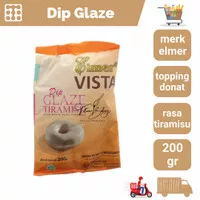 Tiramisu Dip Topping Donat Ropang Mulus Dip Glaze ELMER 200gr