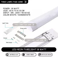 Lampu LED Plafon 36 Watt 36W 120cm Pengganti Kap Lampu TL/RM/TKO/TKI