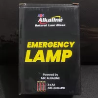 Senter Lampu Lentera LED Baterai AA A2 Hitam ABC Alkaline Original