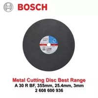Batu gurinda potong besi Bosch 355mm x 25.4mm x 3mm (14 inch) Best