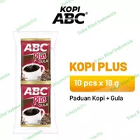Kopi ABC Plus Gula|ABC Kopi Gula|Kopi Hitam Spesial ABC (10pcs x 18gr)