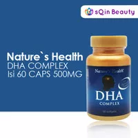 NATURES HEALTH DHA COMPLEX 60 CAPS 500MG / Suplemen Otak / DHA