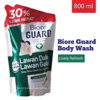 Biore 800ml Sabun Biore Hijau 800 ml Guard Body Wash Lively Refresh