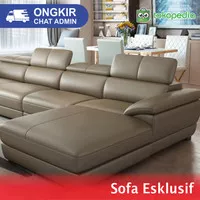 sofa big size modern mewah furniture ruang tamu letter L sectional