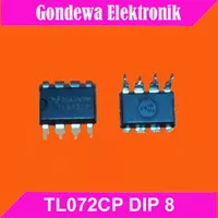 TL072 TL072CP Dip 8 Low Noise JFET input Dual Operational Amplifier