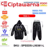 Speeds LX0361 Sauna Suit Baju Sauna Set Jaket Celana Kesehatan