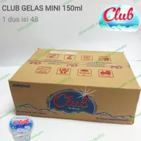 air mineral club gelas mini 1 dus 150ml