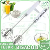 Pengocok Telur Manual Pengaduk Adonan Kue Hand Mixer Egg WhiskStainles