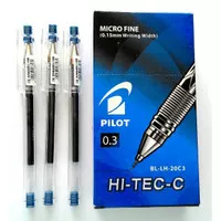 Pulpen Hitec 0.3 Bolpen Pen Hi-Tec-C Pilot 0.3 mm Biru