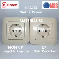 Stop Kontak IB BROCO GRACIO CP/ Non CP Inbow Colokan Listrik