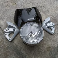 lampu depan tiger revo barong set breket dan visor