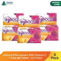 Imboost Effervescent With Vitamin C - 1 Tube @8 Tablet - Isi 3 Pack
