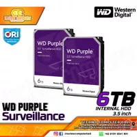 Hardisk Internal CCTV WD Purple 3.5" SATA 6Gb/s 6TB WD63PURZ