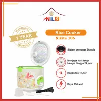 NIKITA Official Store -SUPER COM NIKITA NKT 106-Rice Cooker 1LTR-3IN1