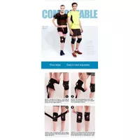 Pelindung Lutut Olahraga Knee Support Fitness Pelindung Cedera Lutut