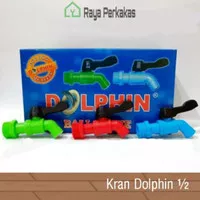 Kran Dolphin 1/2 3/4 inchi ,Kran Air PVC Kran Taman Mirip Amico