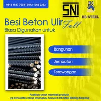 Besi Beton ulir 10mm full SNI