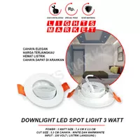 Lampu Downlight Spotlight LED 3W/5W/7W 3/5/7 Watt Plafon Rumah Cafe