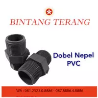 Dobel Nepel PVC 3/4" Aw / Double Nipple 3/4" / double neple