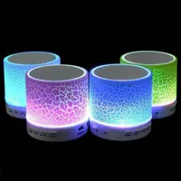 Speaker Mini Retak Bluetooth Light Led Full Colour