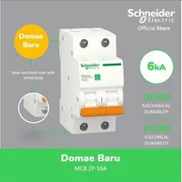 MCB 2 Phase 6A/16A/20A Schneider