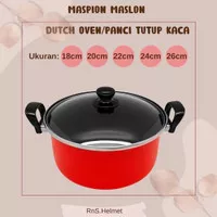 Maslon Dutch Oven Ebonit Panci Maspion teflon 20 / 24cm