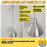 Lampu Gantung Cafe Minimalis Modern Industri Rumah - Diameter 23 cm