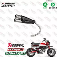 AKRAPOVIC MONKEY 125 FULLSYSTEM WITH HEAT PROTECTOR CARBON- ORIGINAL