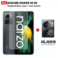 Paket Tempered Glass Realme Narzo 50 5G Free Lens Back Camera Clear