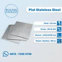 Plat Stainless Steel 0.8 mm | Plat Stainless Lembaran 0,8 mm