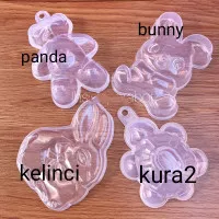 cetakan nasi bento kura panda plastik tebal