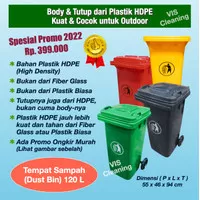 Tempat Sampah Plastik KLEEN 120 L ( Plastic Dust Bin )