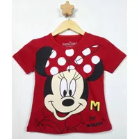 SIZE 7.8.9.10T KAOS ANAK KARAKTER MINNIE MOUSE PITA POLKA