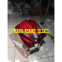 cover body depan yamaha mio soul karbu old merah maroon