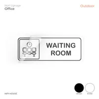 waiting room sticker - stiker penanda ruang tunggu - stiker dinding