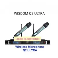 Mic Microphone Wireless WISDOM ULTRA Q2 Professional Microphone ORI