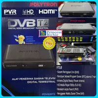 POLYTRON Set Top Box PDV-620 T2 DVB T2 TV Receiver STB Siaran Digital