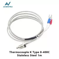 Thermocouple Probe Type K Stainless Kabel Termocouple 0-400C 1 meter