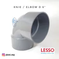 LESSO KNIE / ELBOW D 6" PVC