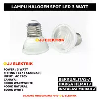 Halogen LED Sorot Spot 3W 3 Watt Spotlight E27 Putih White