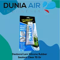 Dexbond Lem Silicone Rubber Sealant Clear 70 Gr