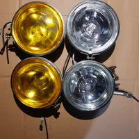 2 pcs Lampu Tembak Kabut Bulat foglamp / Lampu Sorot BULAT motor mobil