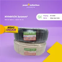 Kabel NYYHY 3X4 3 x 4 MM NYMHY 50 METER Super Cable