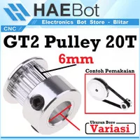 [EBS] GT2 Pulley Timing 20T W6 Bore 3.17 4 5 6 6.35 8 Puley CNC 3D