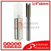 MATA STRAIGHT BIT 6 MM MESIN PROFIL KAYU WOOD TRIMMER ROUTER BIT